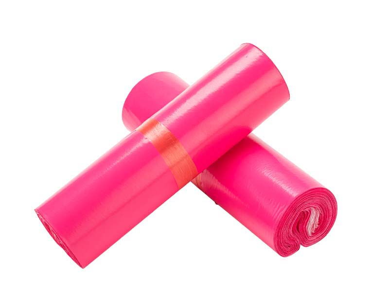 井陉玫红色快递袋-02